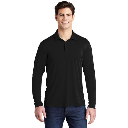 Sport-Tek-Sport-Tek ® Posi-UV® Pro Long Sleeve Polo. ST520LS-MedTech-1