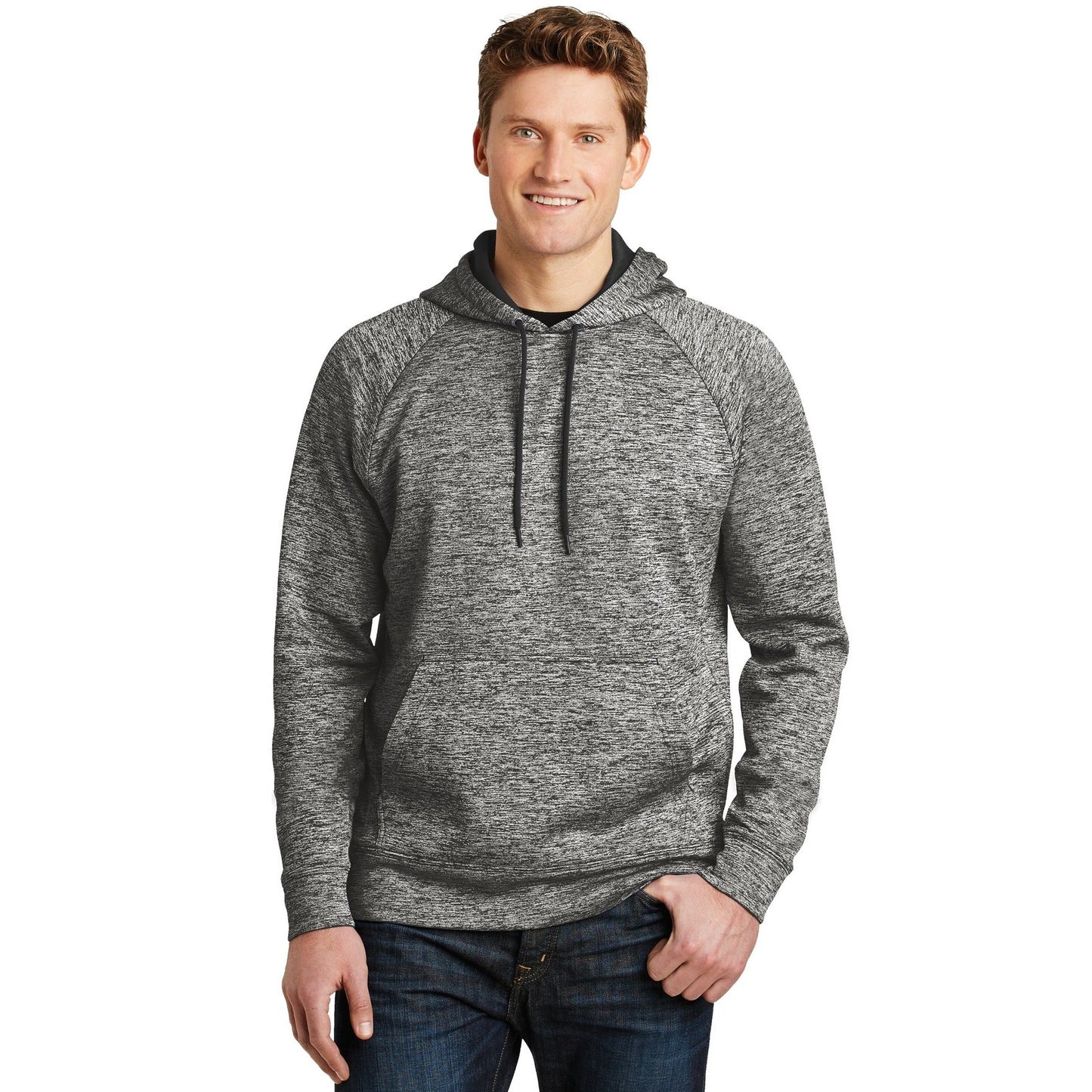Sport-Tek-Sport-Tek® PosiCharge® Electric Heather Fleece Hooded Pullover. ST225-MedTech-1
