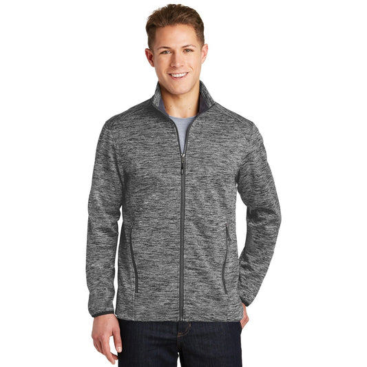 Sport-Tek-Sport-Tek® PosiCharge® Electric Heather Soft Shell Jacket. JST30-MedTech-1