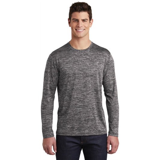 Sport-Tek-Sport-Tek ® PosiCharge ® Long Sleeve Electric Heather Tee. ST390LS-MedTech-1