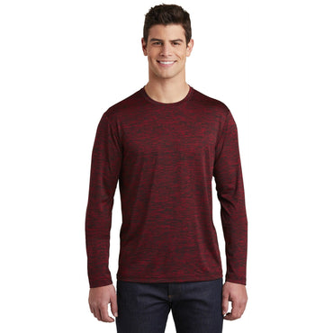 Sport-Tek-Sport-Tek ® PosiCharge ® Long Sleeve Electric Heather Tee. ST390LS-MedTech-2