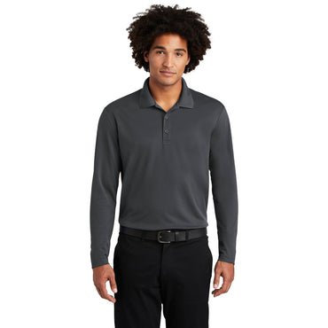 Sport-Tek-Sport-Tek ® PosiCharge ® RacerMesh ® Long Sleeve Polo. ST640LS-MedTech-2