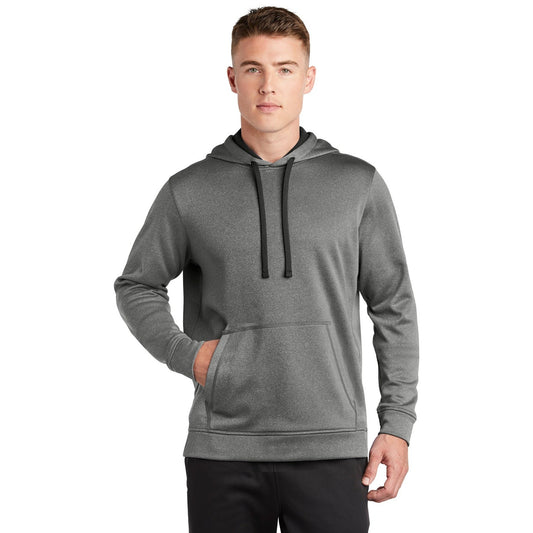 Sport-Tek-Sport-Tek ® PosiCharge ® Sport-Wick ® Heather Fleece Hooded Pullover. ST264-MedTech-1
