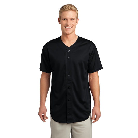 Sport-Tek-Sport-Tek® PosiCharge® Tough Mesh Full-Button Jersey. ST220-MedTech-1