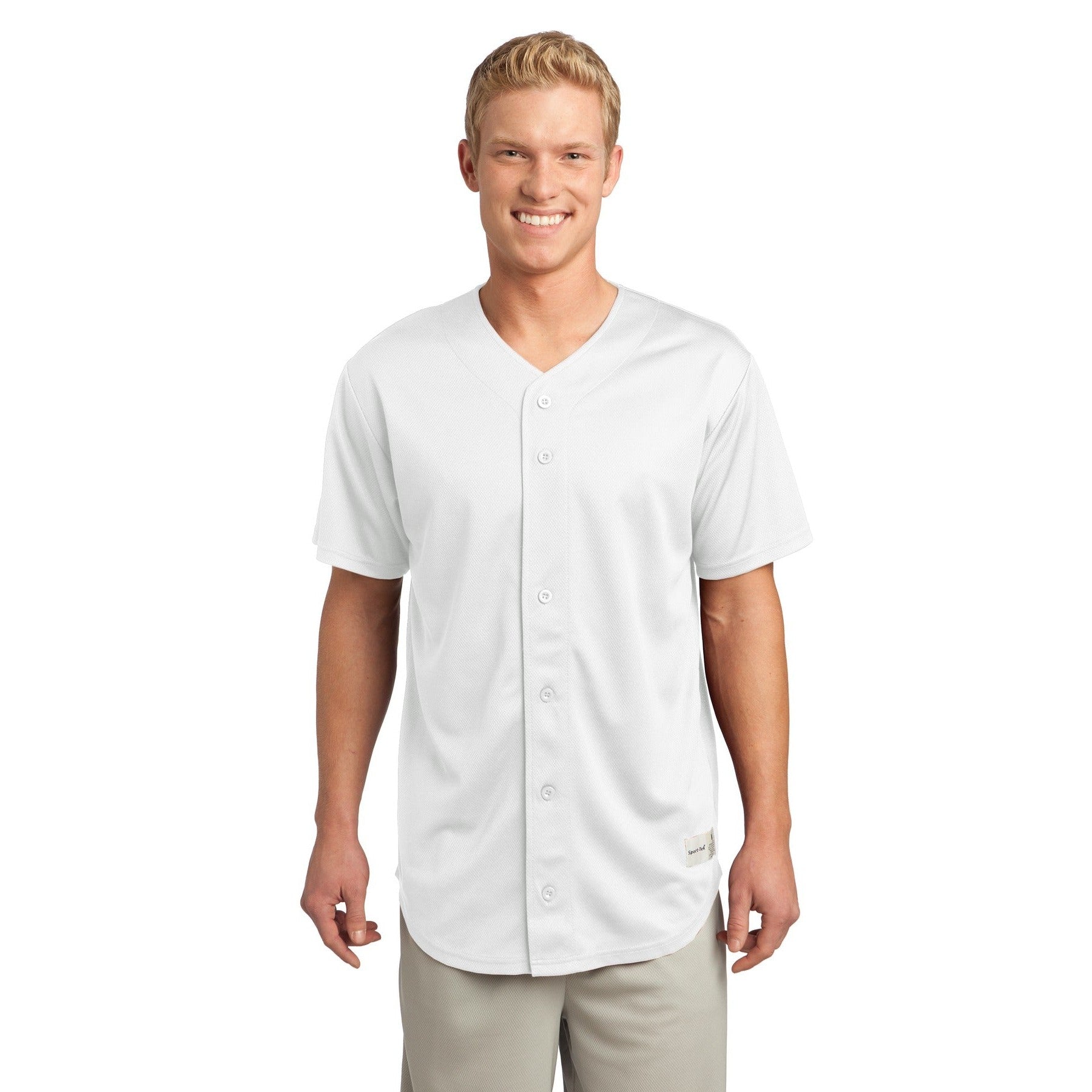 Sport-Tek-Sport-Tek® PosiCharge® Tough Mesh Full-Button Jersey. ST220-MedTech-8