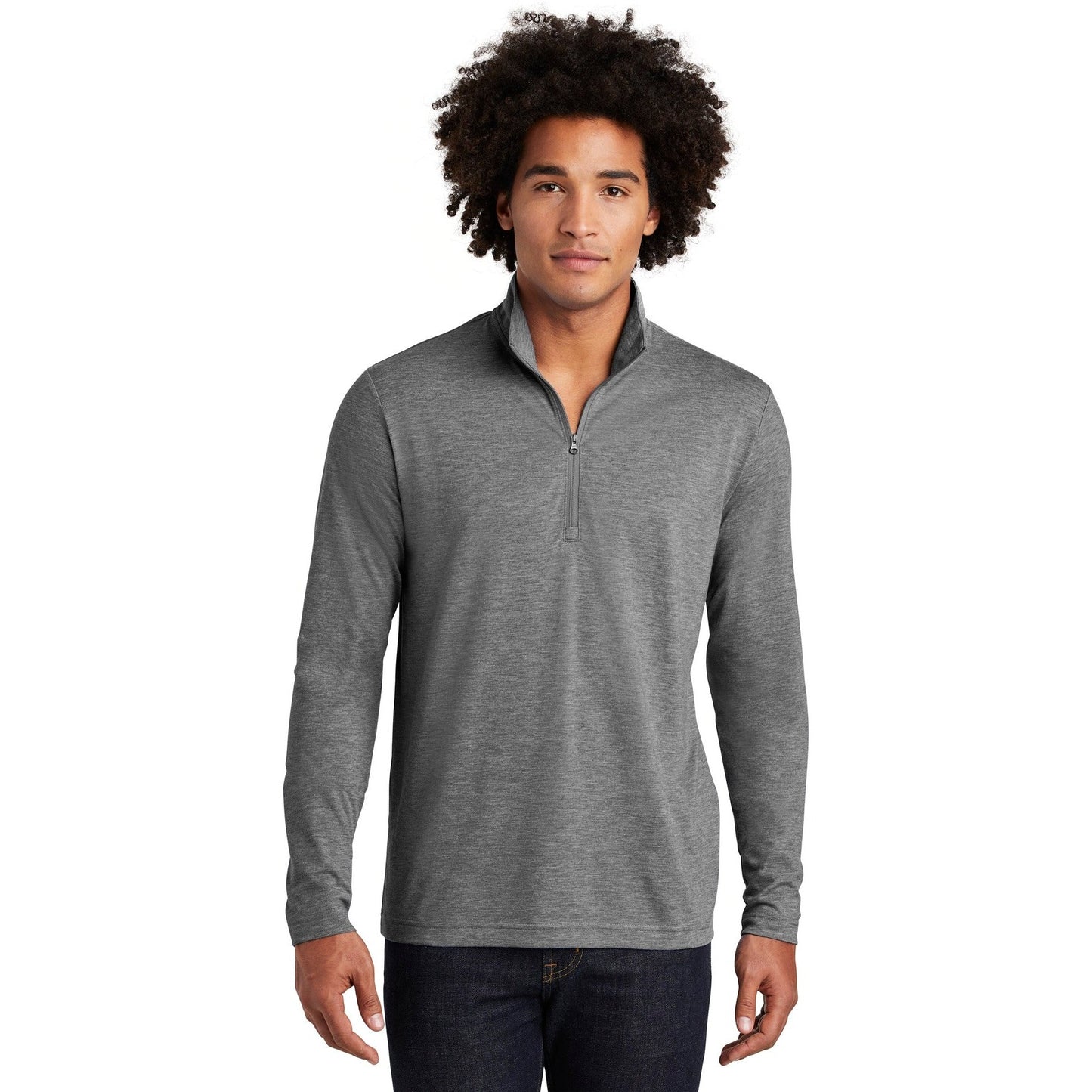 Sport-Tek-Sport-Tek ® PosiCharge ® Tri-Blend Wicking 1/4-Zip Pullover. ST407-MedTech-2