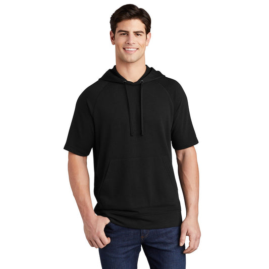 Sport-Tek-Sport-Tek ® PosiCharge ® Tri-Blend Wicking Fleece Short Sleeve Hooded Pullover ST297-MedTech-1