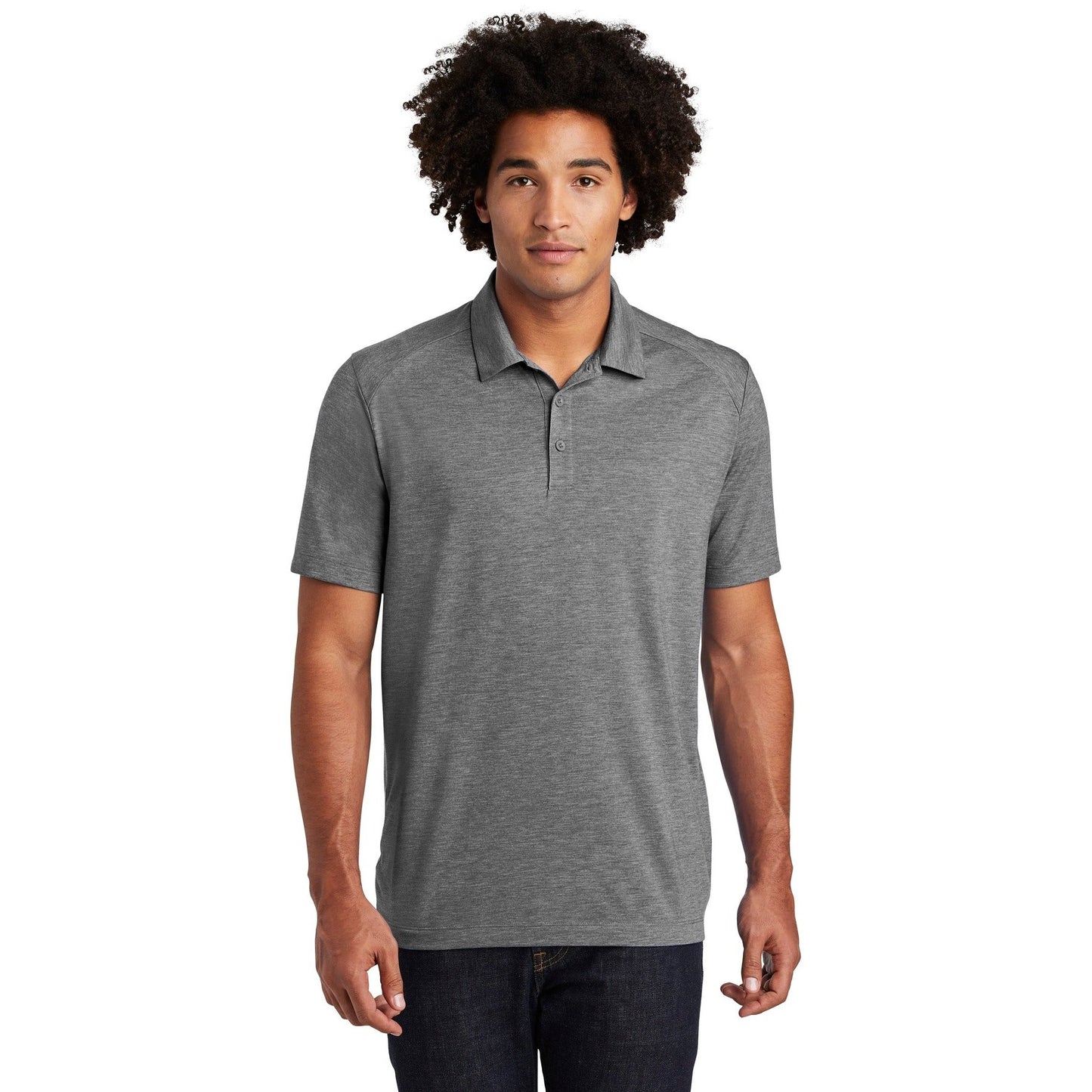 Sport-Tek-Sport-Tek ® PosiCharge ® Tri-Blend Wicking Polo. ST405-MedTech-2