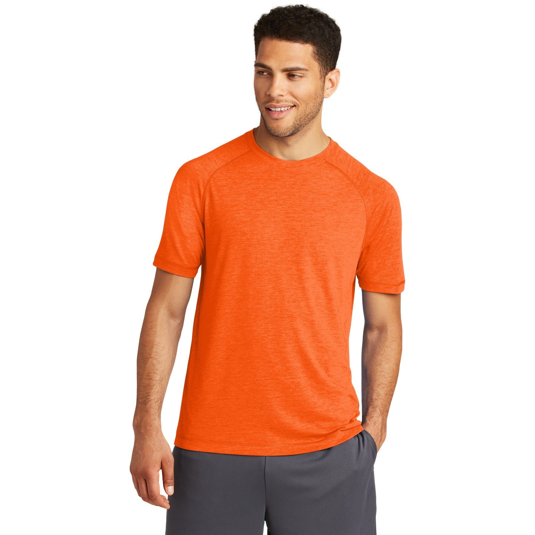 Sport-Tek-Sport-Tek ® PosiCharge ® Tri-Blend Wicking Raglan Tee. ST400-MedTech-5