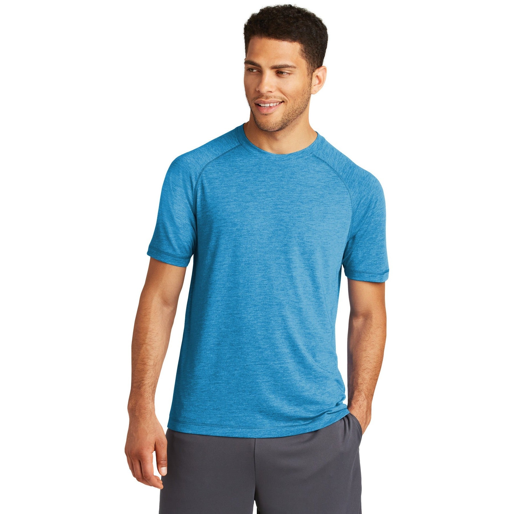 Sport-Tek-Sport-Tek ® PosiCharge ® Tri-Blend Wicking Raglan Tee. ST400-MedTech-9