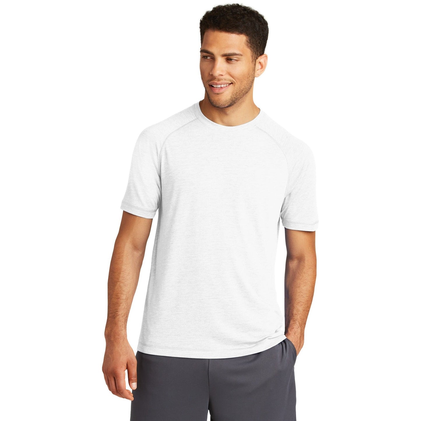 Sport-Tek-Sport-Tek ® PosiCharge ® Tri-Blend Wicking Raglan Tee. ST400-MedTech-16