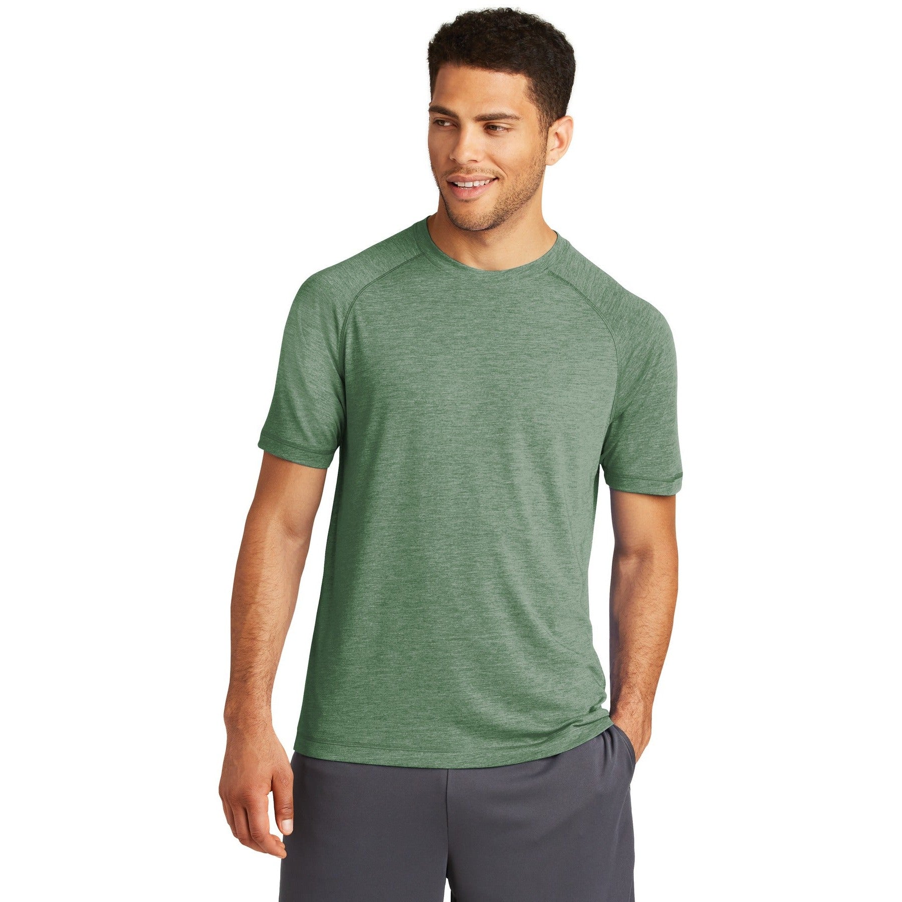 Sport-Tek-Sport-Tek ® PosiCharge ® Tri-Blend Wicking Raglan Tee. ST400-MedTech-6