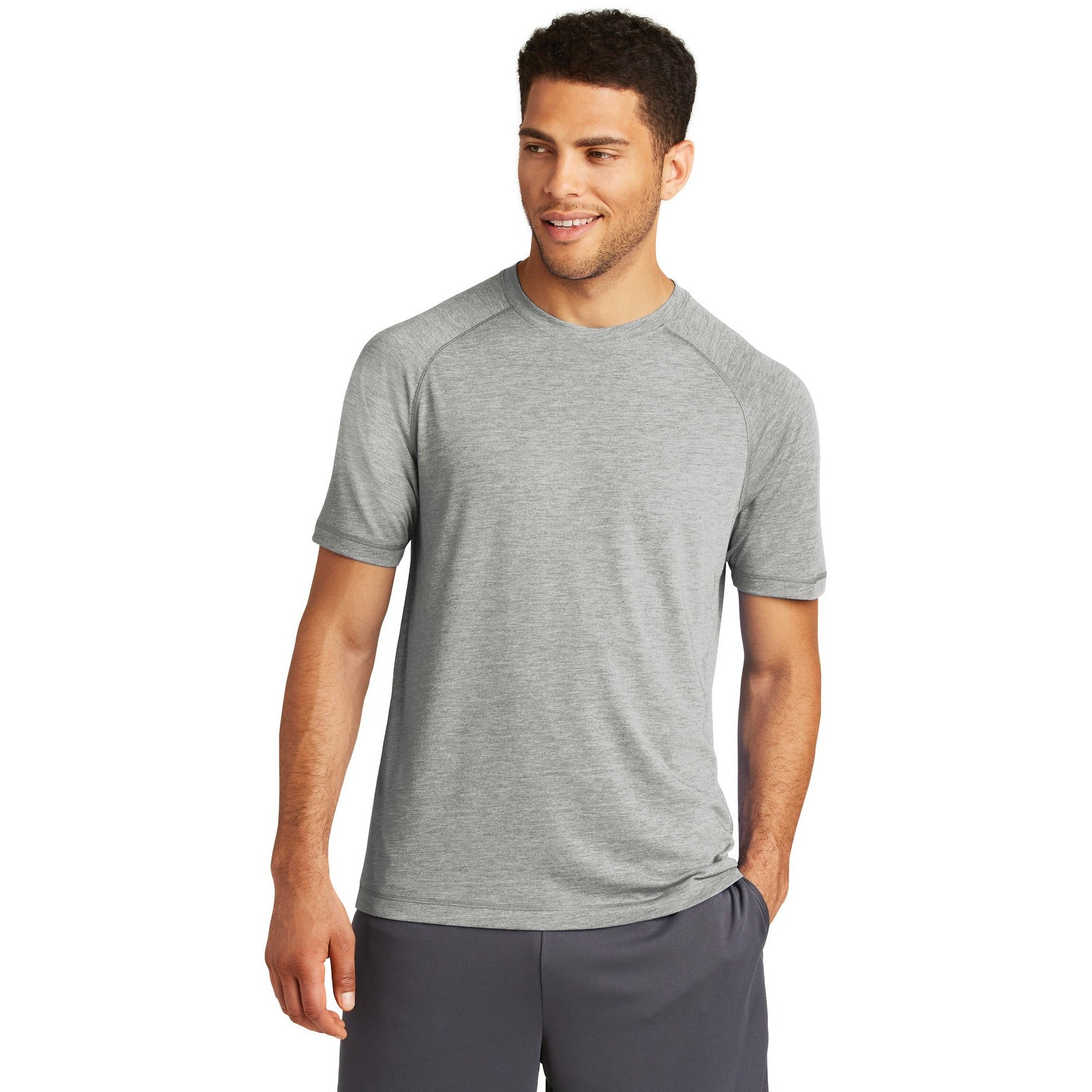 Sport-Tek-Sport-Tek ® PosiCharge ® Tri-Blend Wicking Raglan Tee. ST400-MedTech-8
