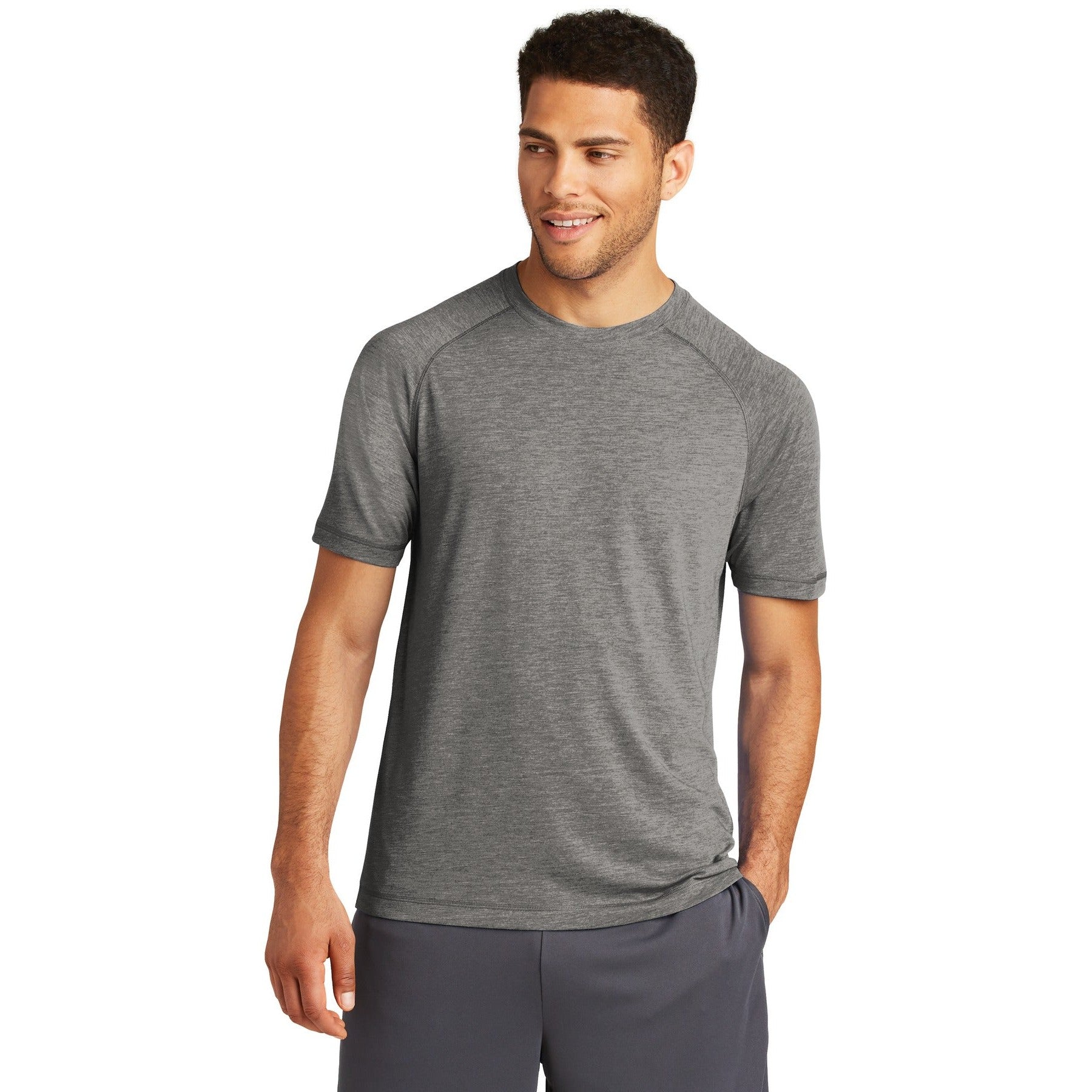 Sport-Tek-Sport-Tek ® PosiCharge ® Tri-Blend Wicking Raglan Tee. ST400-MedTech-3