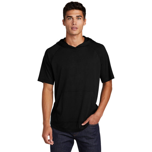 Sport-Tek-Sport-Tek ® PosiCharge ® Tri-Blend Wicking Short Sleeve Hoodie. ST404-MedTech-1