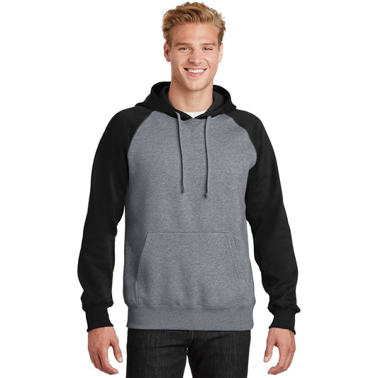 Sport-Tek-Sport-Tek® Raglan Colorblock Pullover Hooded Sweatshirt. ST267-MedTech-1