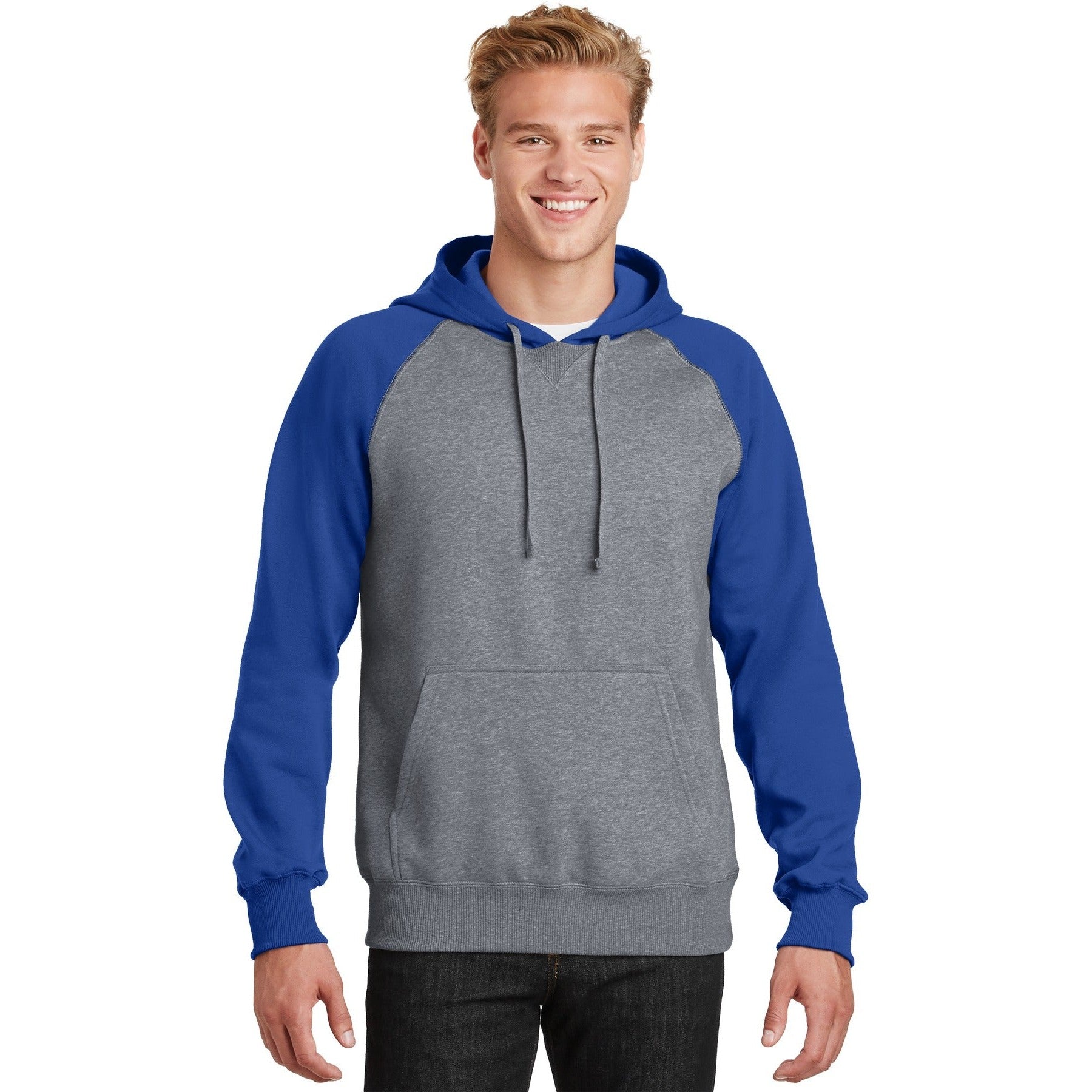 Sport-Tek-Sport-Tek® Raglan Colorblock Pullover Hooded Sweatshirt. ST267-MedTech-6