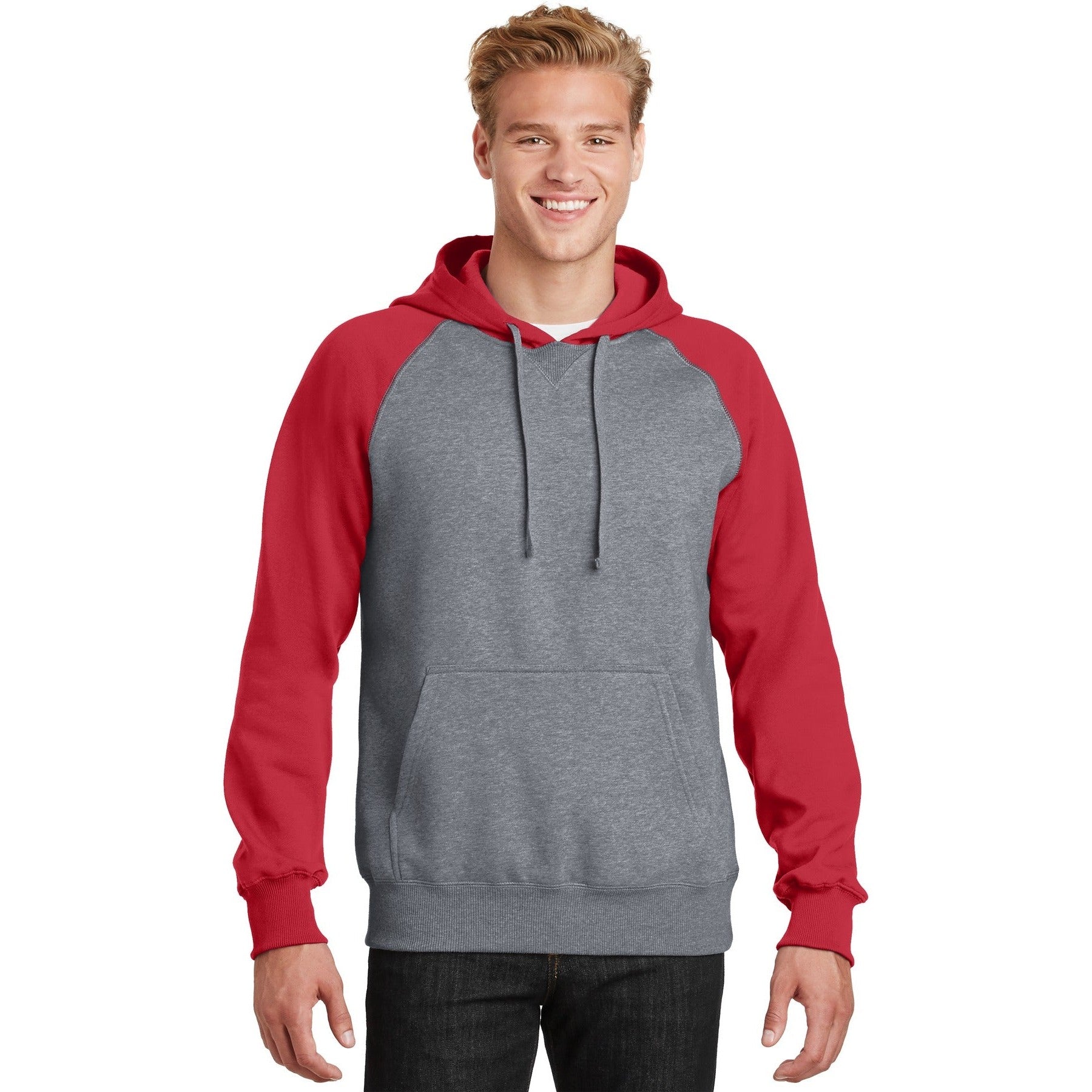 Sport-Tek-Sport-Tek® Raglan Colorblock Pullover Hooded Sweatshirt. ST267-MedTech-5