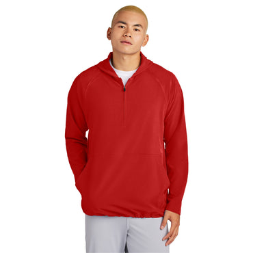 Sport-Tek-Sport-Tek® Repeat 1/2-Zip Long Sleeve Hooded Jacket JST488-MedTech-2