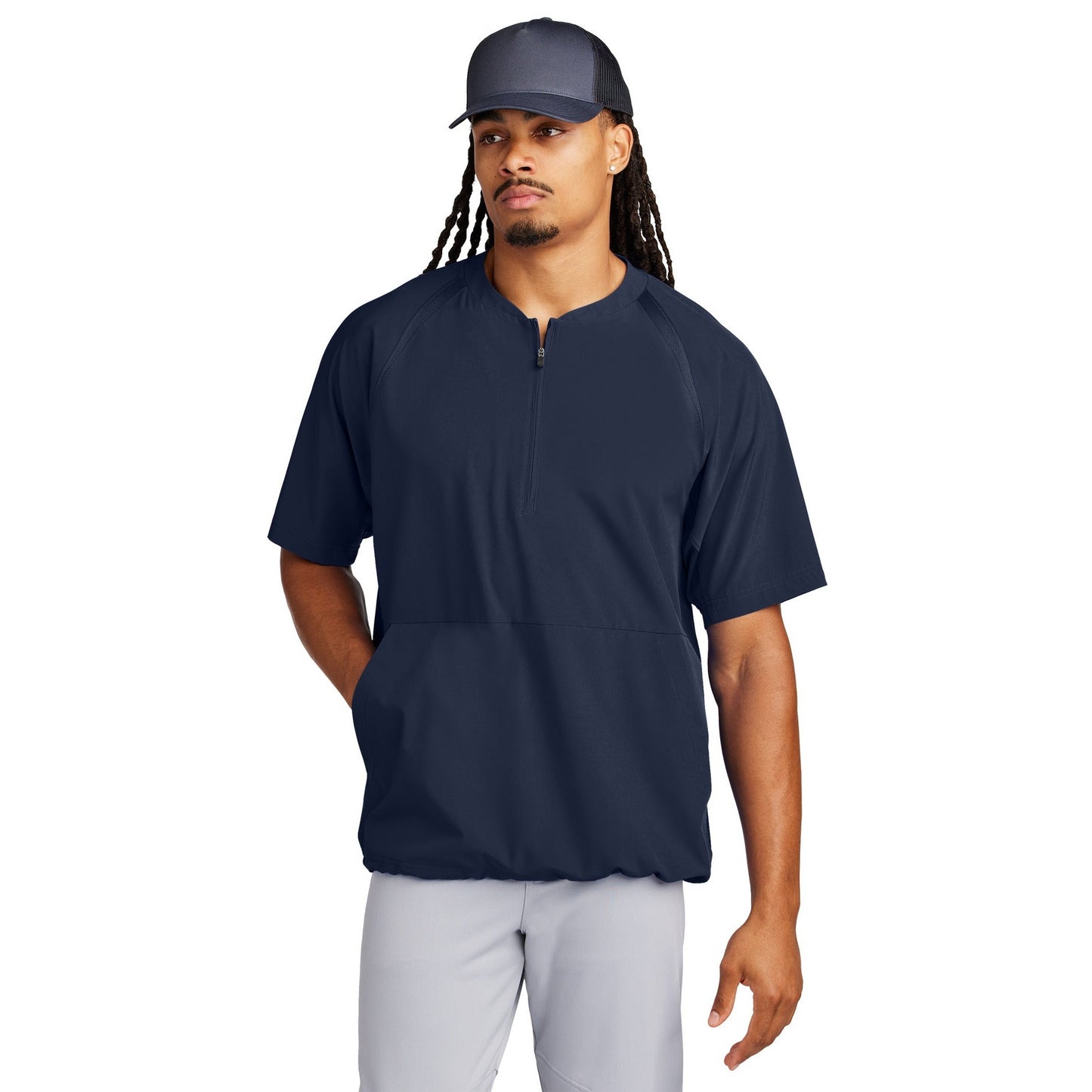 Sport-Tek-Sport-Tek® Repeat 1/2-Zip Short Sleeve Jacket JST489-MedTech-5
