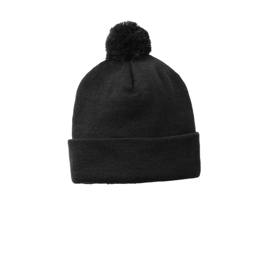 Sport-Tek-Sport-Tek ® Solid Pom Pom Beanie. STC37-MedTech-1