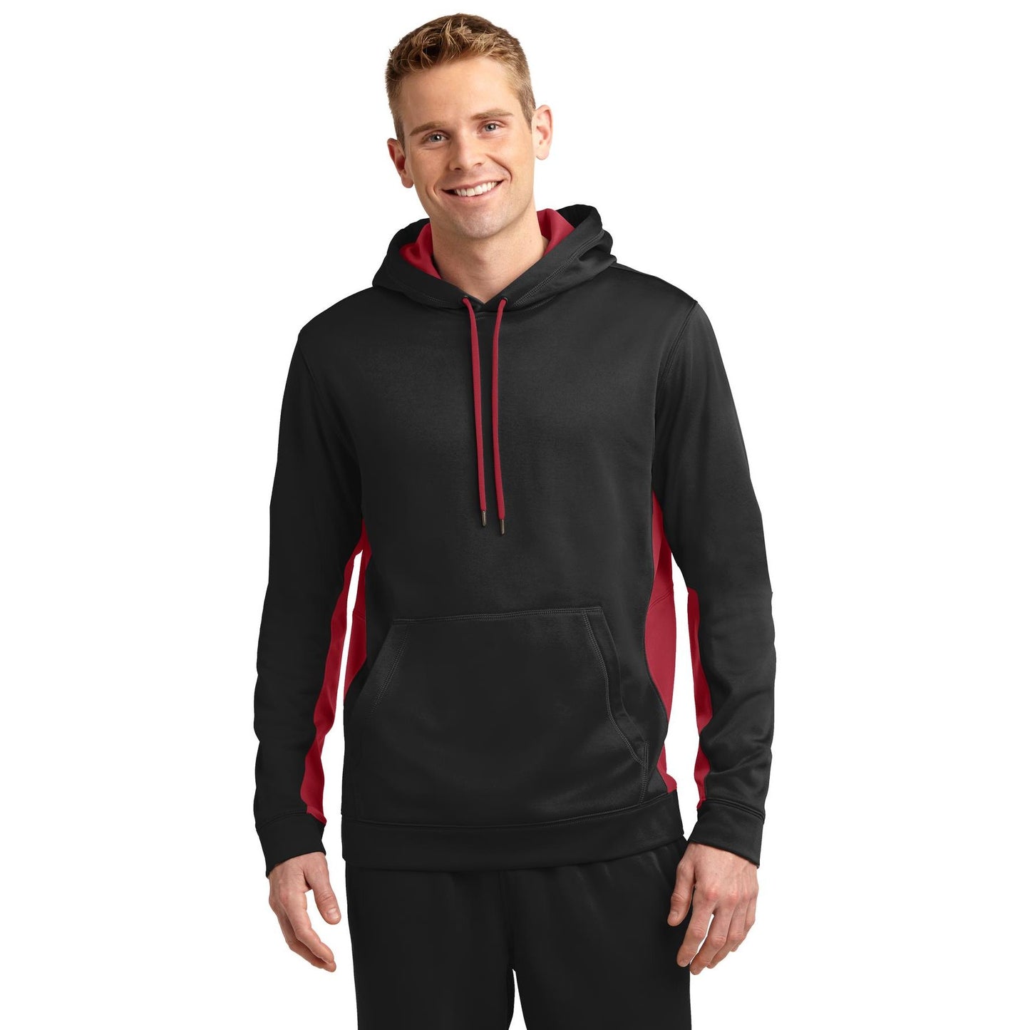 Sport-Tek-Sport-Tek® Sport-Wick® Fleece Colorblock Hooded Pullover. ST235-MedTech-3