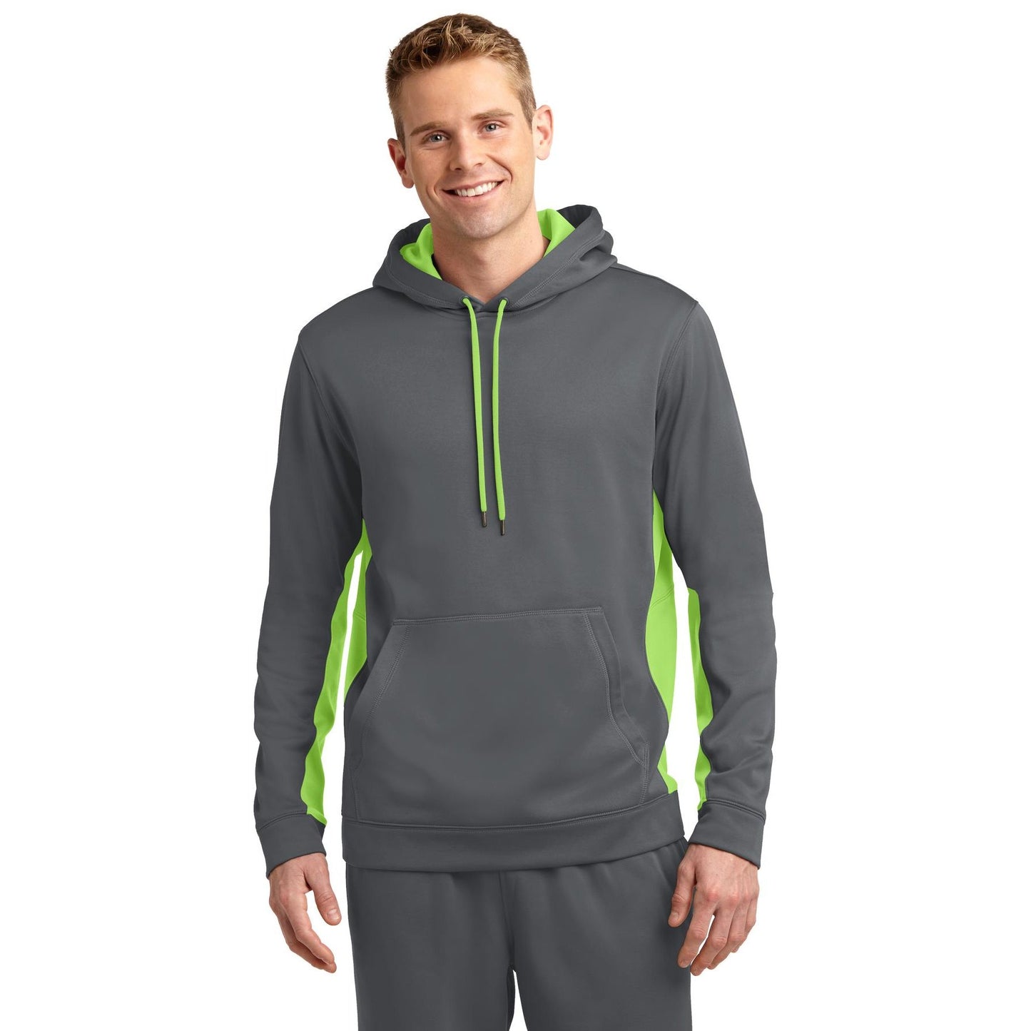 Sport-Tek-Sport-Tek® Sport-Wick® Fleece Colorblock Hooded Pullover. ST235-MedTech-6