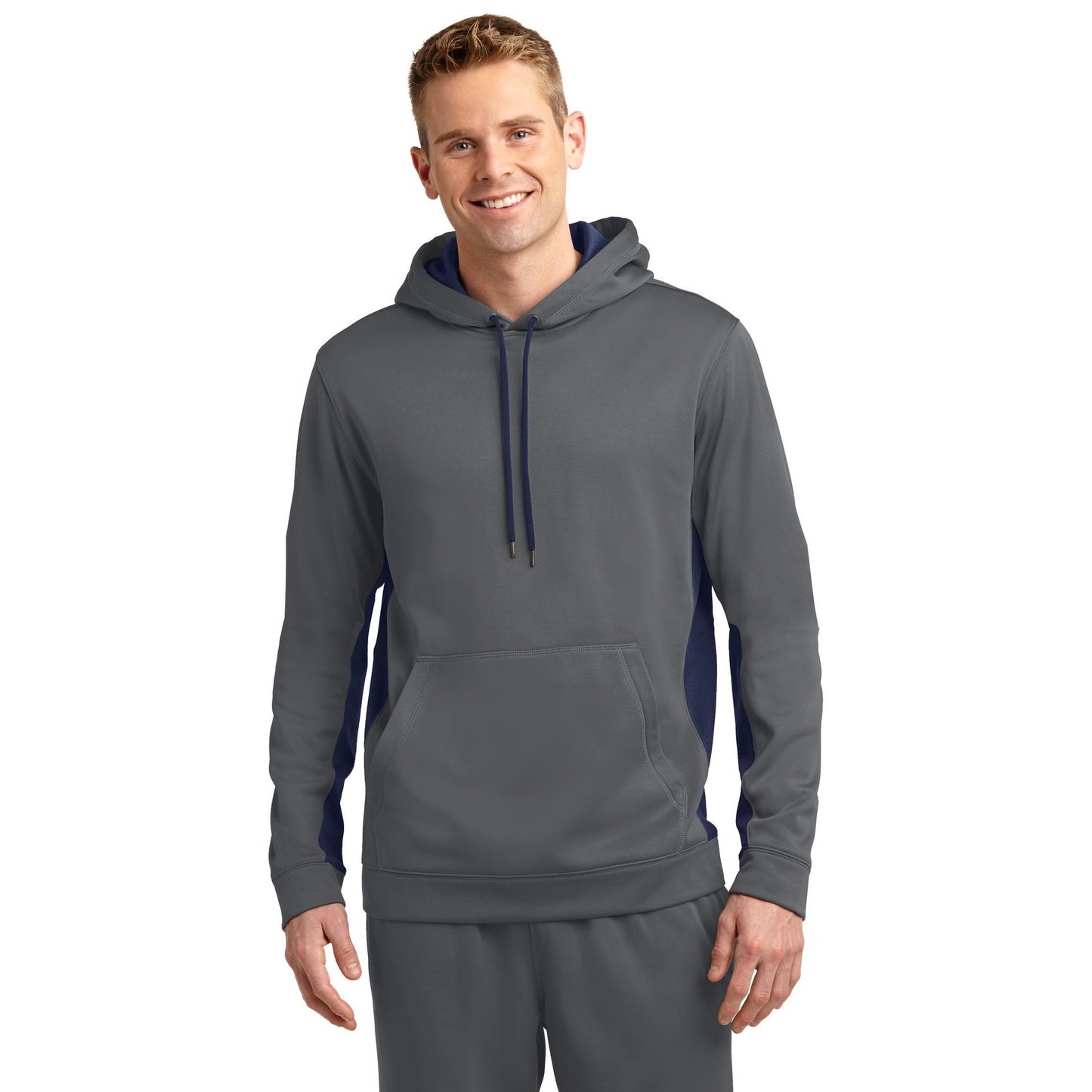 Sport-Tek-Sport-Tek® Sport-Wick® Fleece Colorblock Hooded Pullover. ST235-MedTech-7