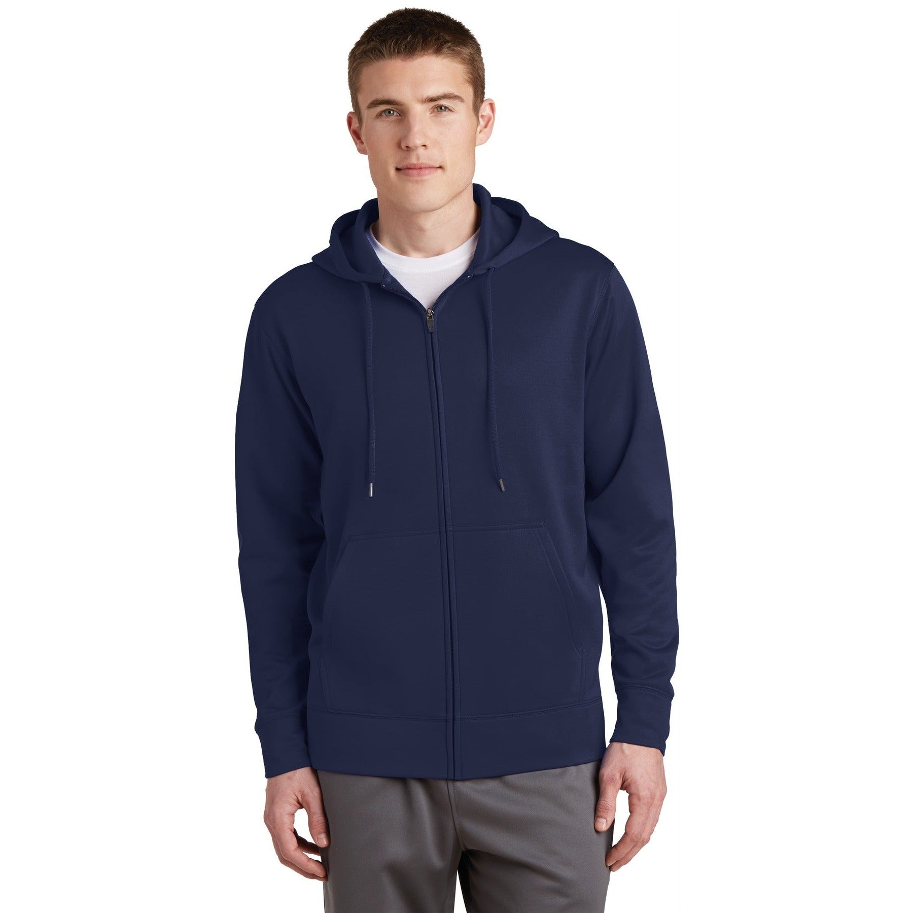 Sport-Tek-Sport-Tek® Sport-Wick® Fleece Full-Zip Hooded Jacket. ST238-MedTech-3