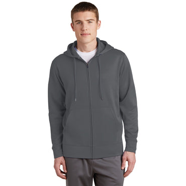 Sport-Tek-Sport-Tek® Sport-Wick® Fleece Full-Zip Hooded Jacket. ST238-MedTech-2