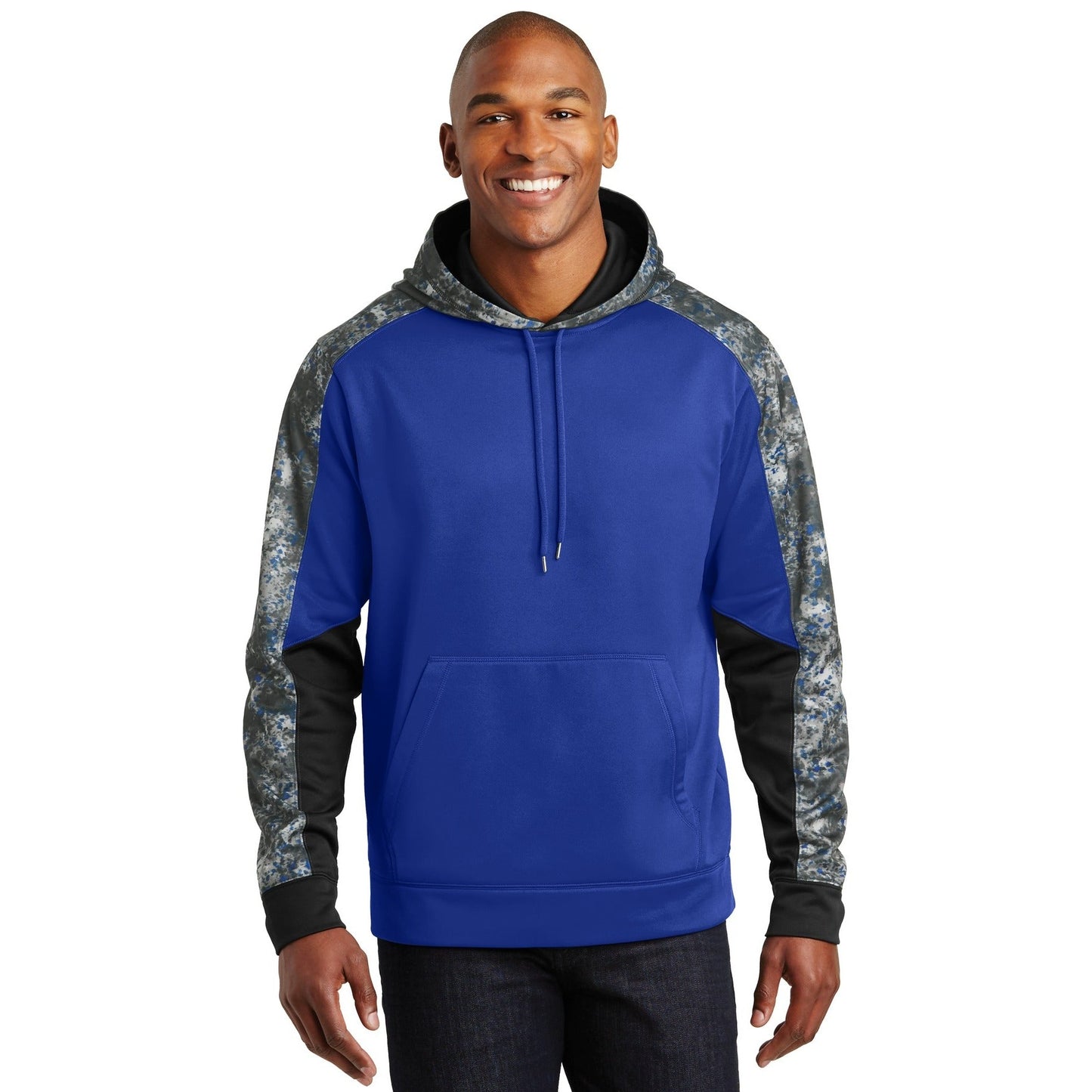 Sport-Tek-Sport-Tek® Sport-Wick® Mineral Freeze Fleece Colorblock Hooded Pullover. ST231-MedTech-4