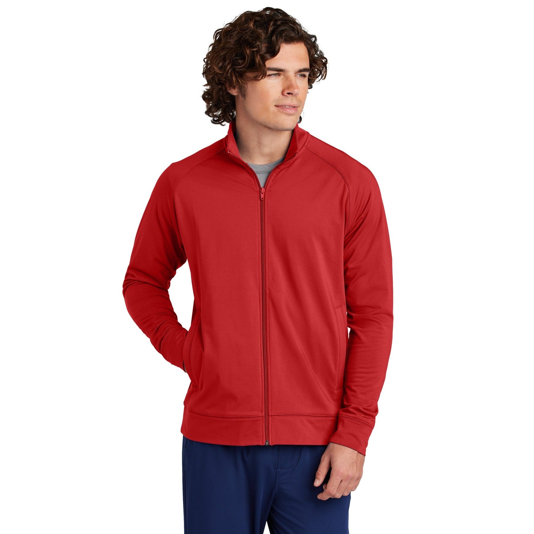 Sport-Tek-Sport-Tek® Sport-Wick® Stretch Full-Zip Cadet Jacket ST857-MedTech-4