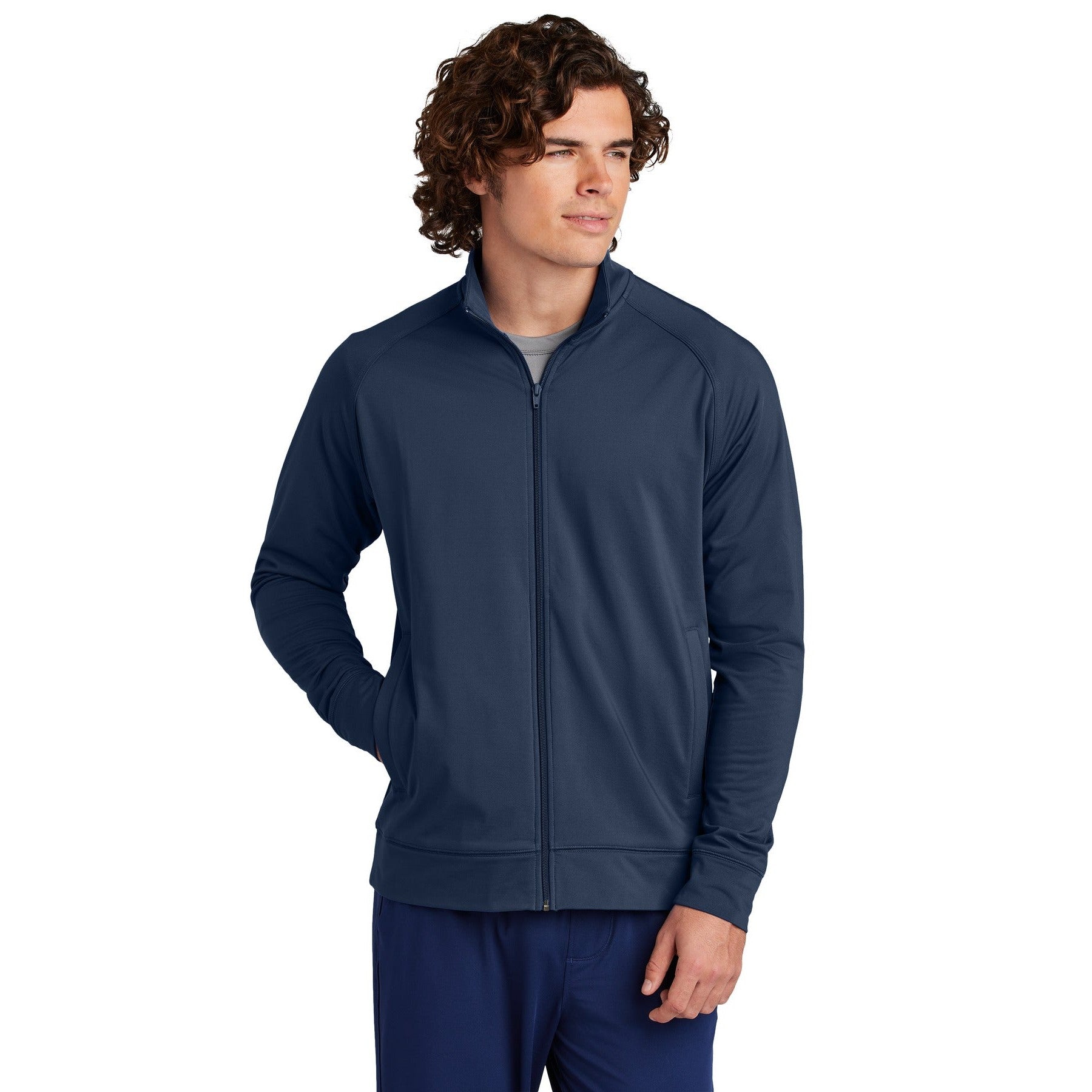 Sport-Tek-Sport-Tek® Sport-Wick® Stretch Full-Zip Cadet Jacket ST857-MedTech-5