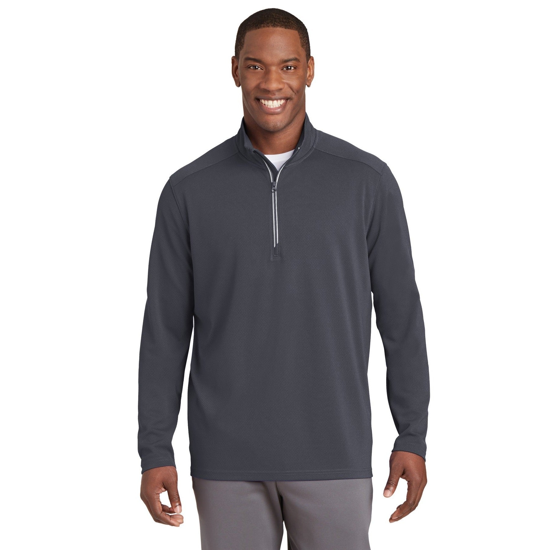 Sport-Tek-Sport-Tek® Sport-Wick® Textured 1/4-Zip Pullover. ST860-MedTech-4
