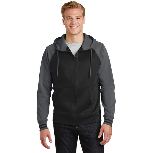Sport-Tek-Sport-Tek® Sport-Wick® Varsity Fleece Full-Zip Hooded Jacket. ST236-MedTech-1