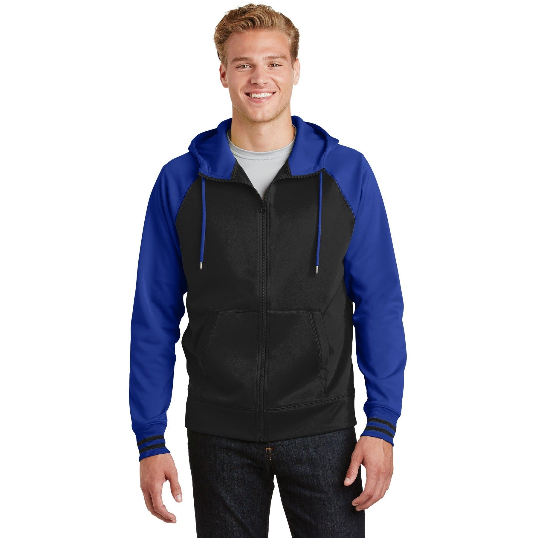Sport-Tek-Sport-Tek® Sport-Wick® Varsity Fleece Full-Zip Hooded Jacket. ST236-MedTech-3