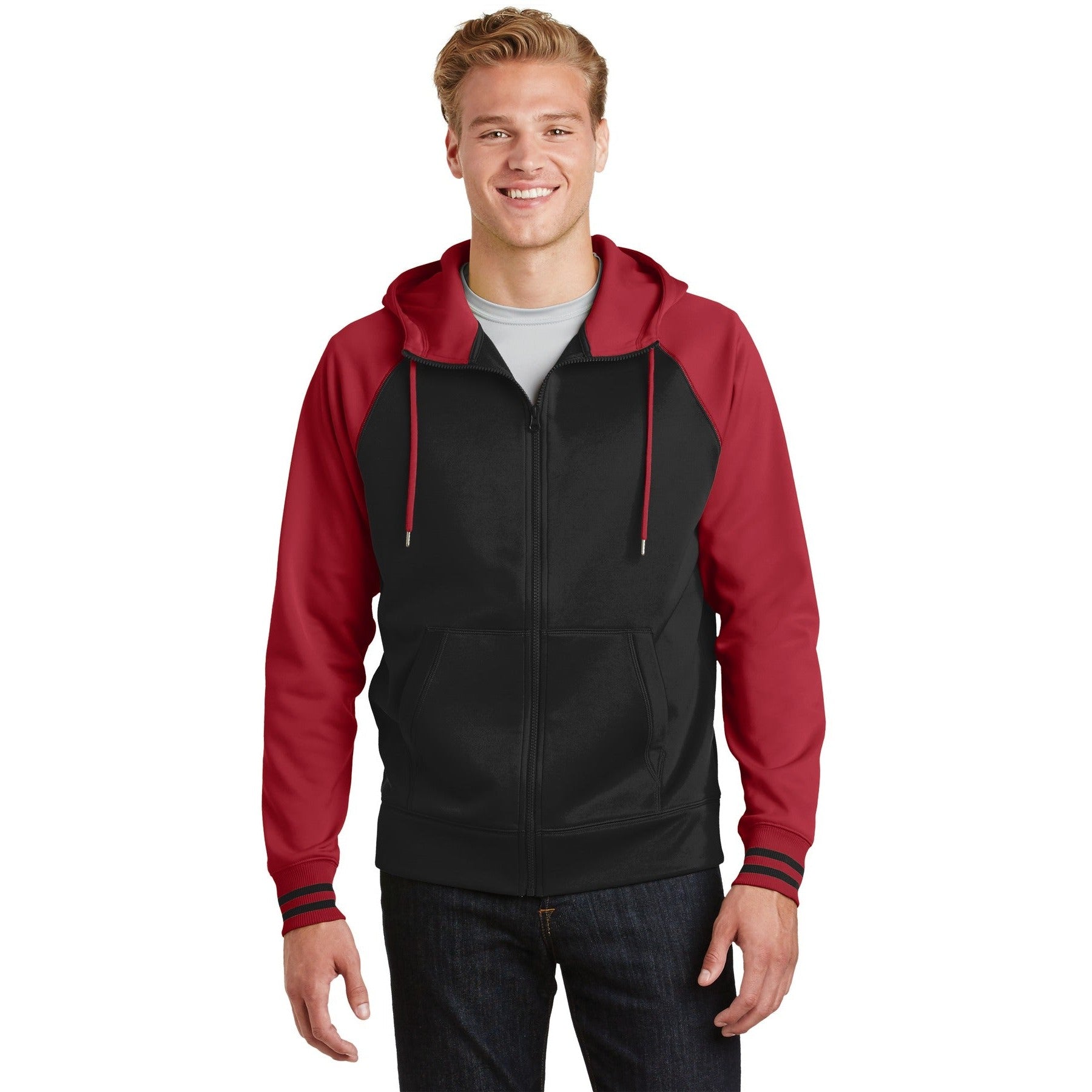 Sport-Tek-Sport-Tek® Sport-Wick® Varsity Fleece Full-Zip Hooded Jacket. ST236-MedTech-2