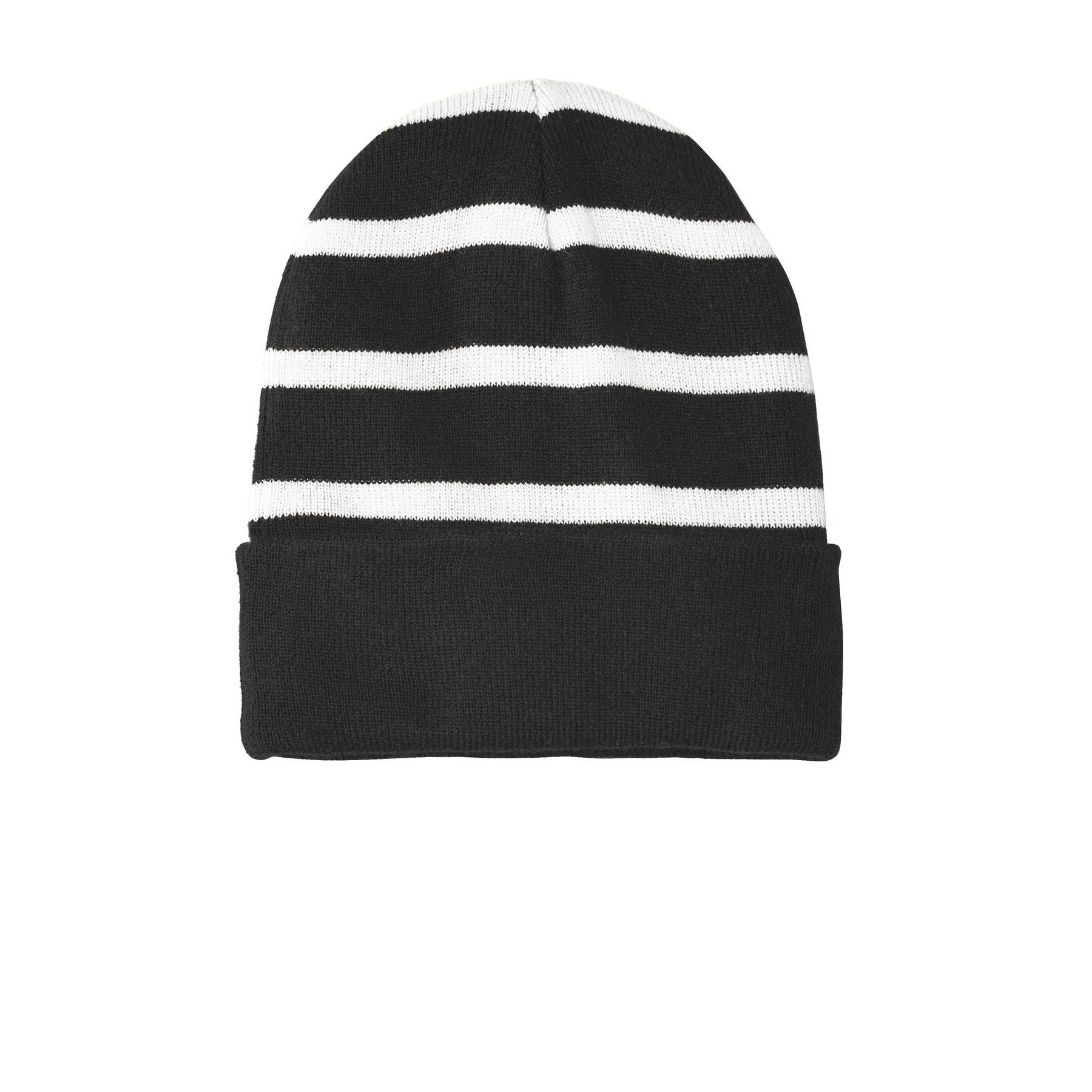 Sport-Tek-Sport-Tek® Striped Beanie with Solid Band. STC31-MedTech-4