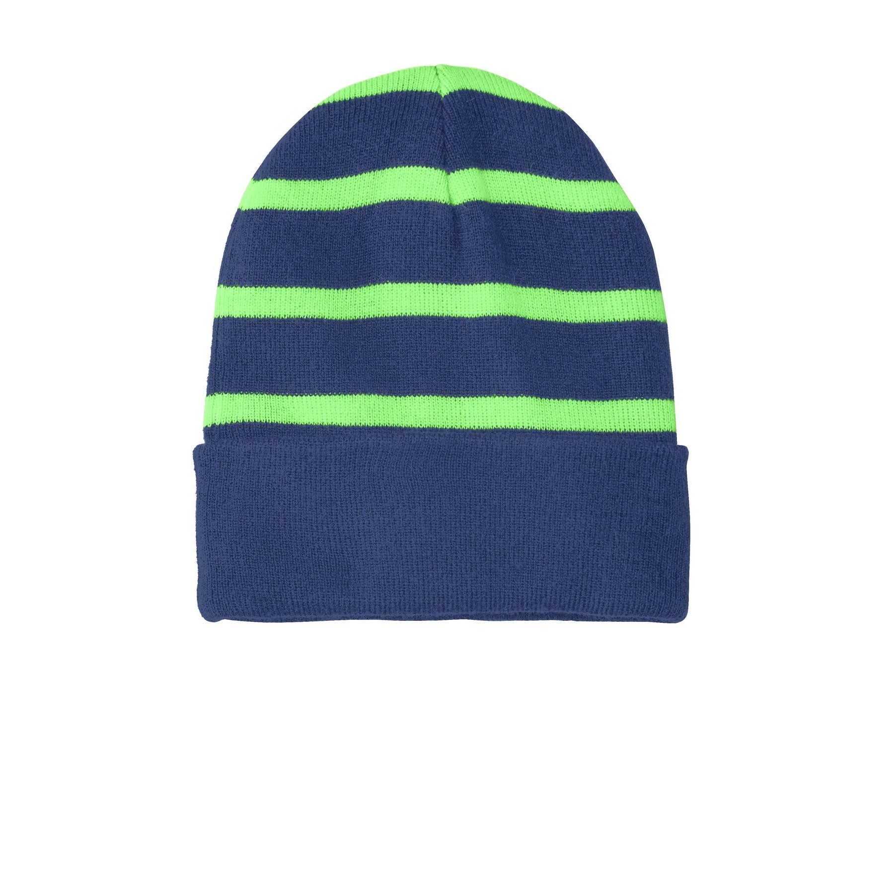 Sport-Tek-Sport-Tek® Striped Beanie with Solid Band. STC31-MedTech-6