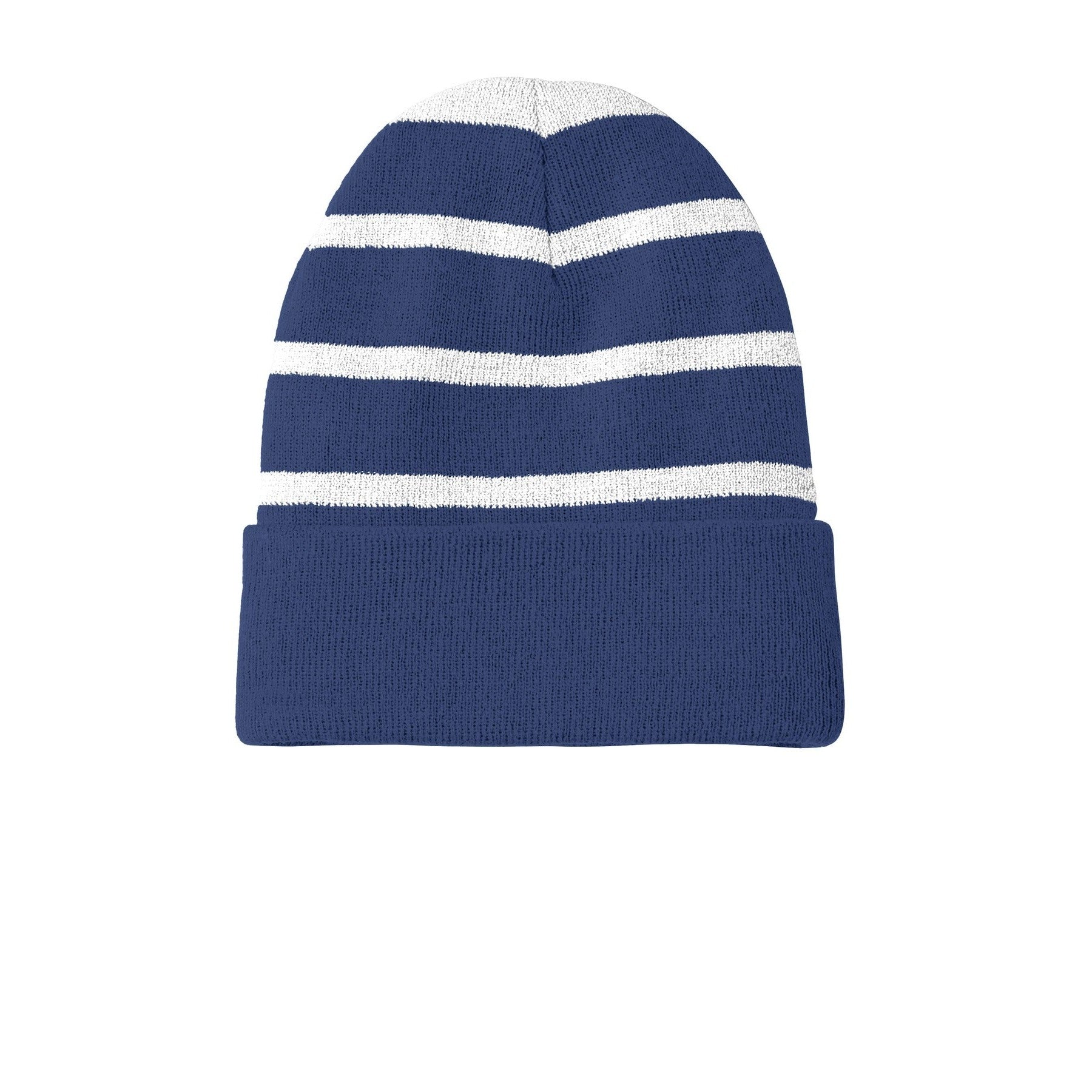 Sport-Tek-Sport-Tek® Striped Beanie with Solid Band. STC31-MedTech-7