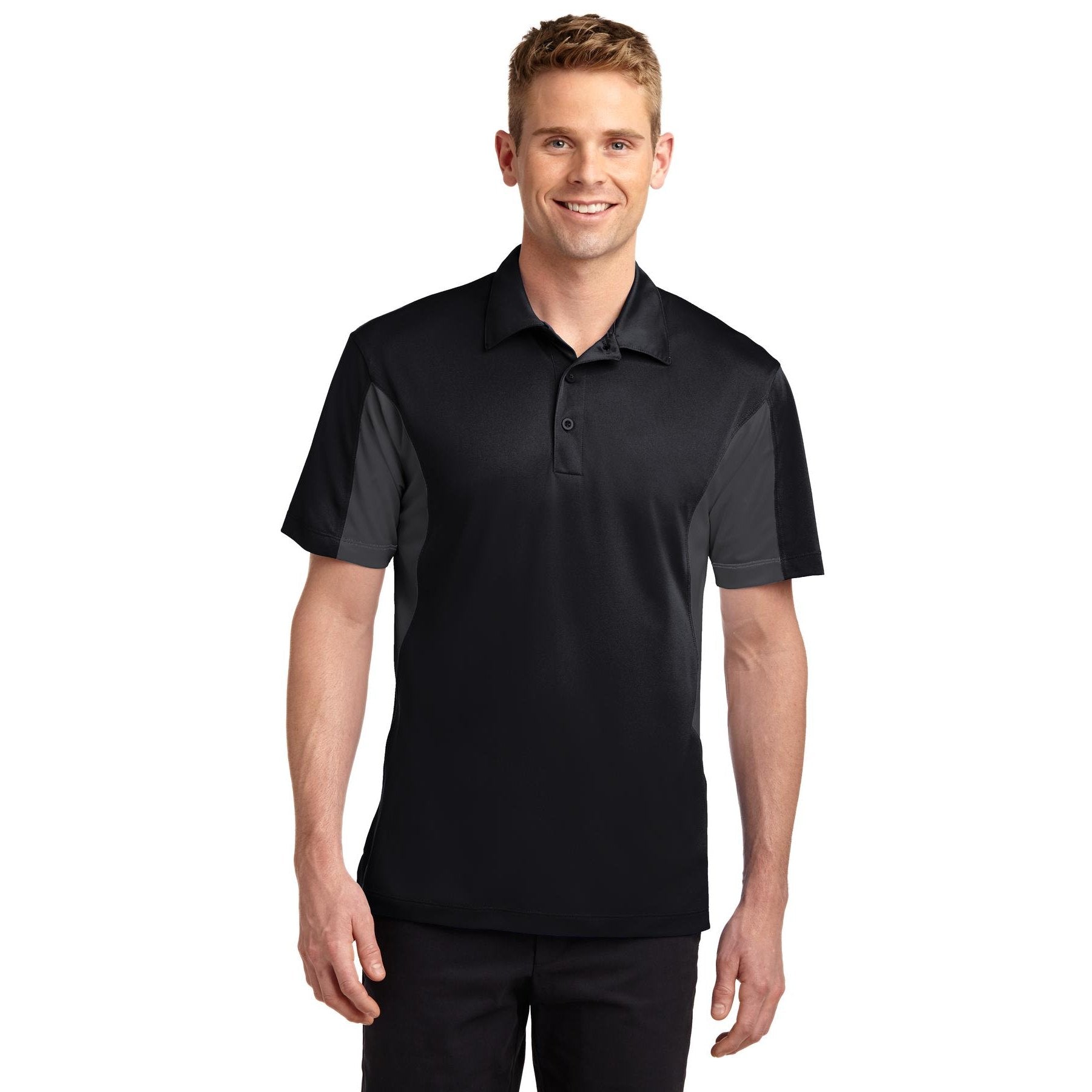 Sport-Tek-Sport-Tek® Tall Side Blocked Micropique Sport-Wick® Polo. TST655-MedTech-3