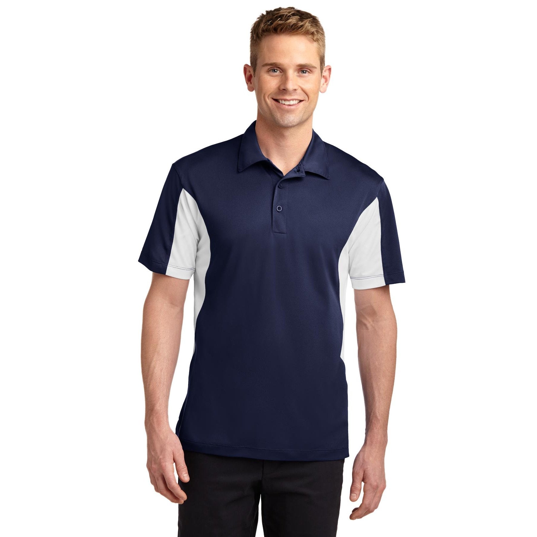 Sport-Tek-Sport-Tek® Tall Side Blocked Micropique Sport-Wick® Polo. TST655-MedTech-9