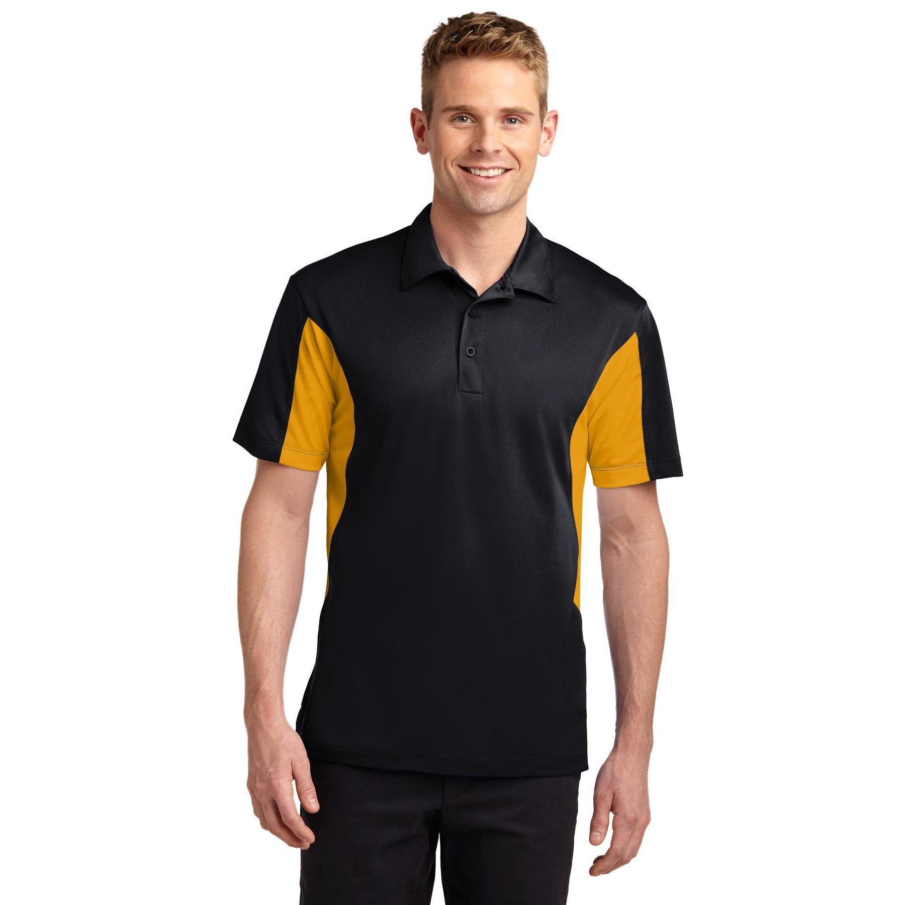 Sport-Tek-Sport-Tek® Tall Side Blocked Micropique Sport-Wick® Polo. TST655-MedTech-2