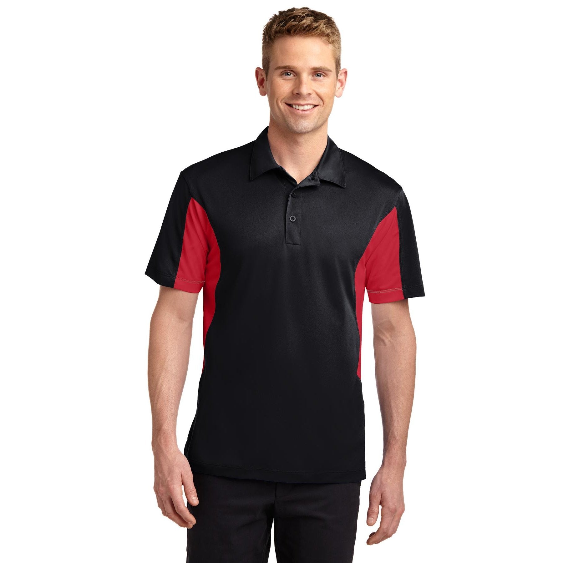 Sport-Tek-Sport-Tek® Tall Side Blocked Micropique Sport-Wick® Polo. TST655-MedTech-4