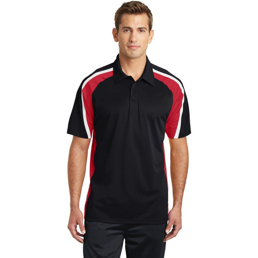 Sport-Tek-Sport-Tek® Tricolor Micropique Sport-Wick® Polo. ST654-MedTech-1