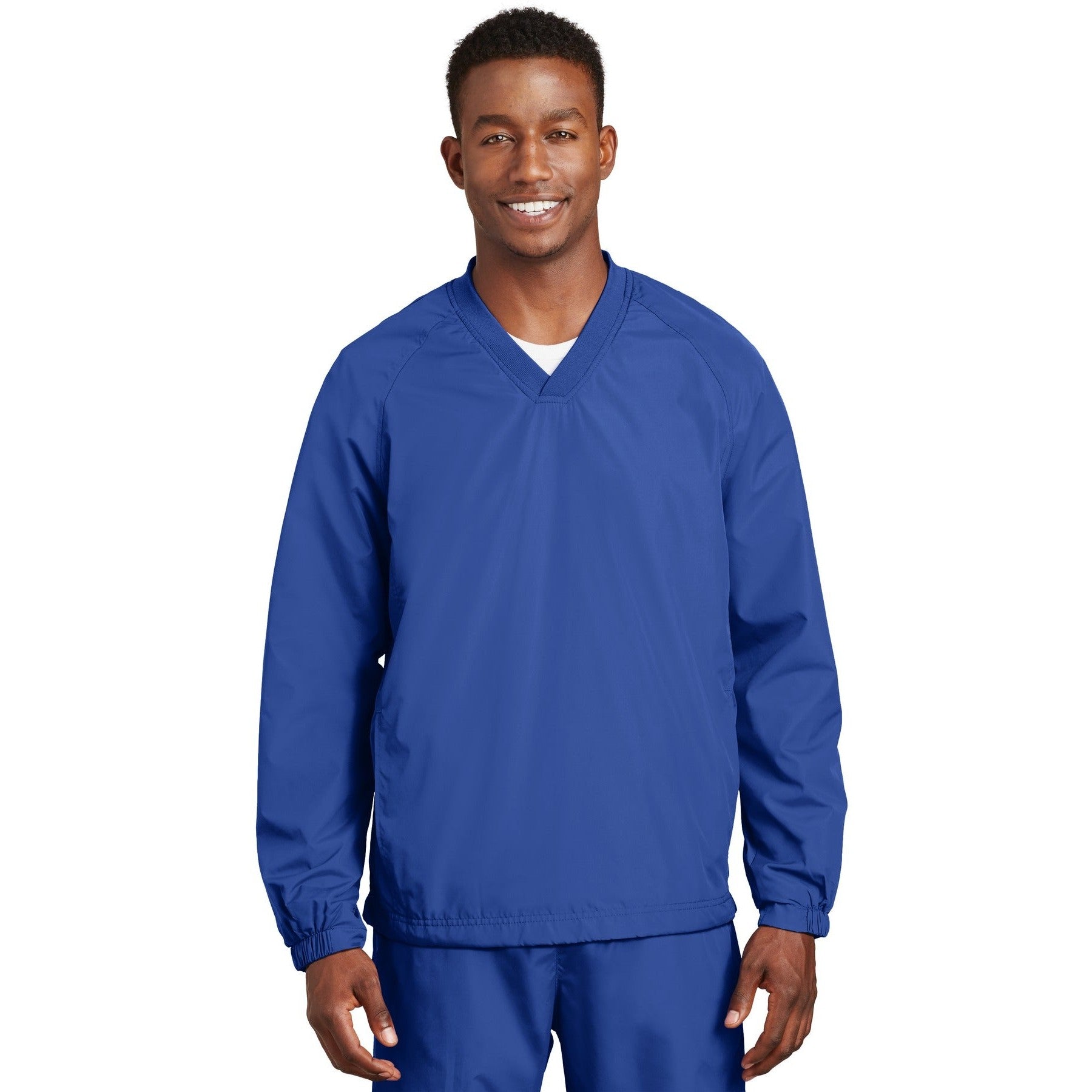Sport-Tek-Sport-Tek® V-Neck Raglan Wind Shirt. JST72-MedTech-5