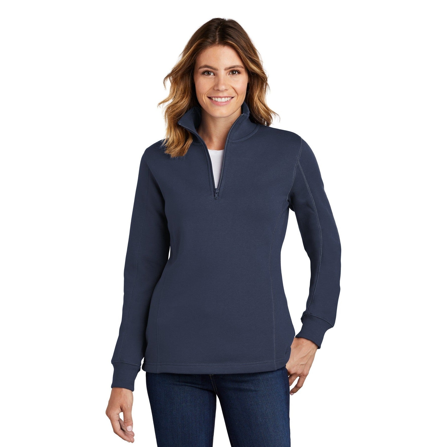 Sport-Tek-Sport-Tek® Women's 1/4-Zip Sweatshirt. LST253-MedTech-4