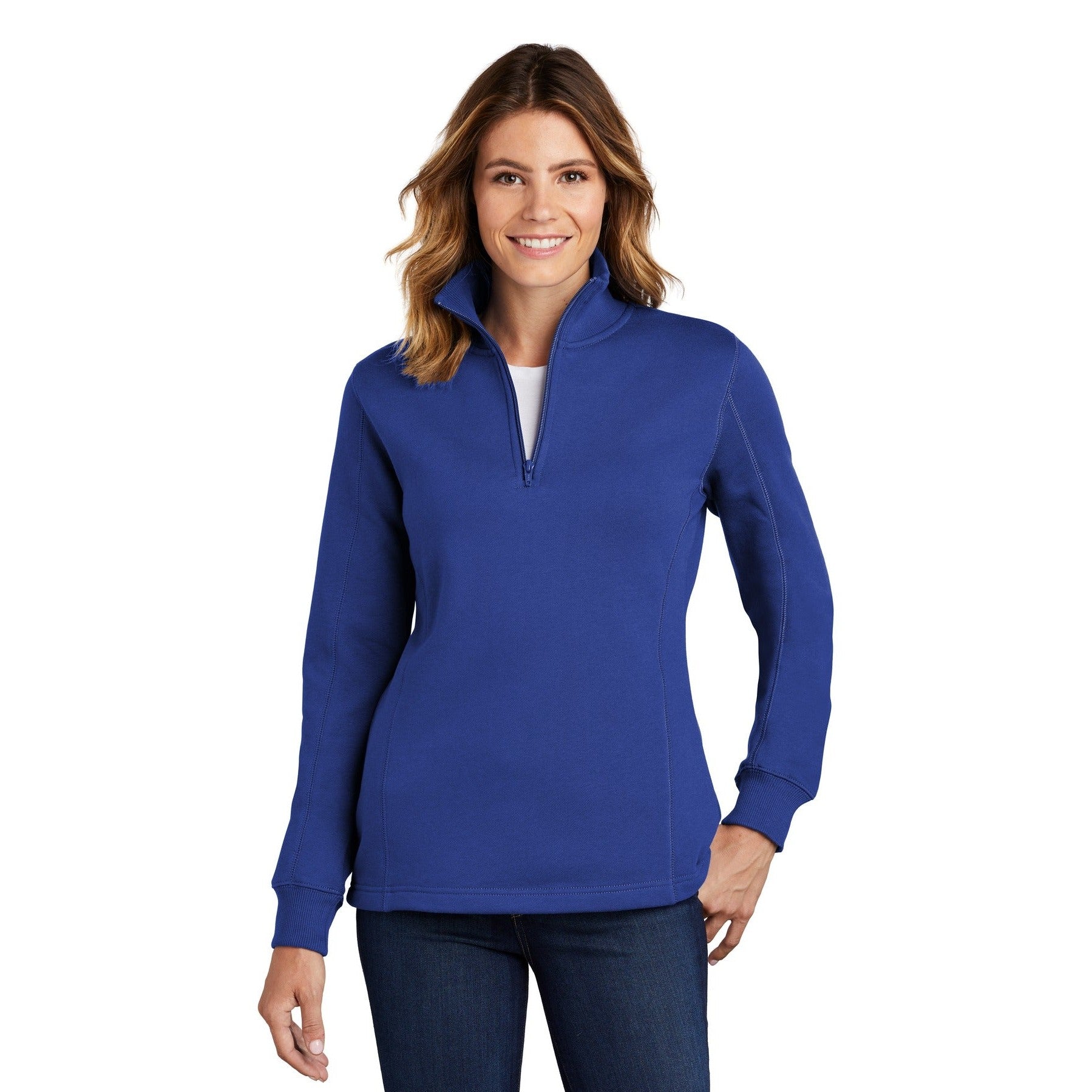Sport-Tek-Sport-Tek® Women's 1/4-Zip Sweatshirt. LST253-MedTech-6