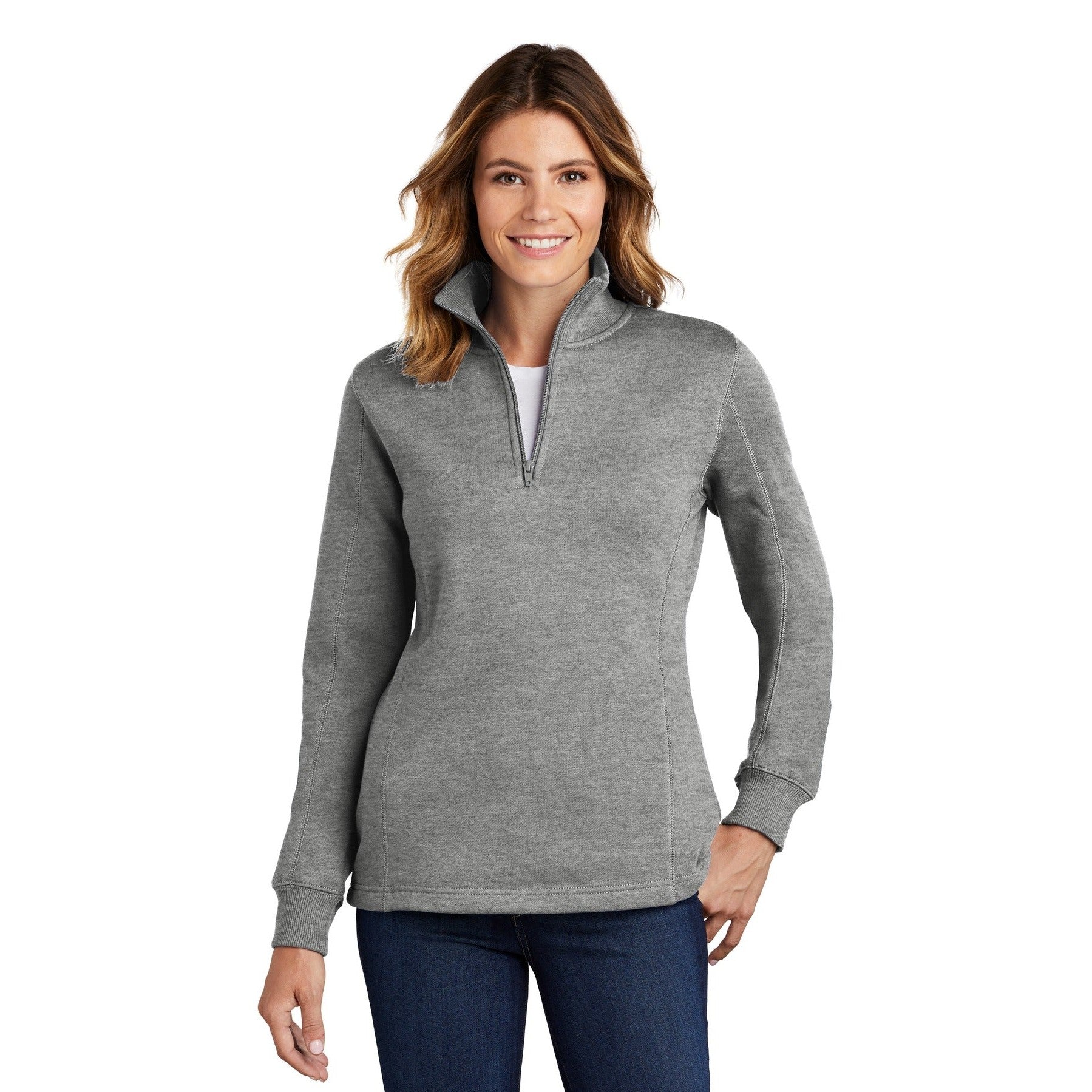 Sport-Tek-Sport-Tek® Women's 1/4-Zip Sweatshirt. LST253-MedTech-7