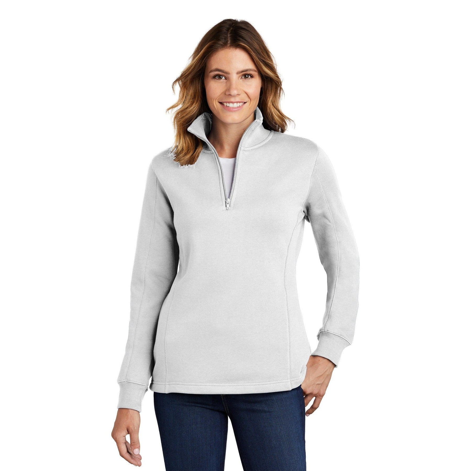 Sport-Tek-Sport-Tek® Women's 1/4-Zip Sweatshirt. LST253-MedTech-8